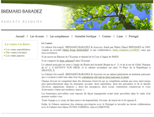 Tablet Screenshot of bremard-baradez.com